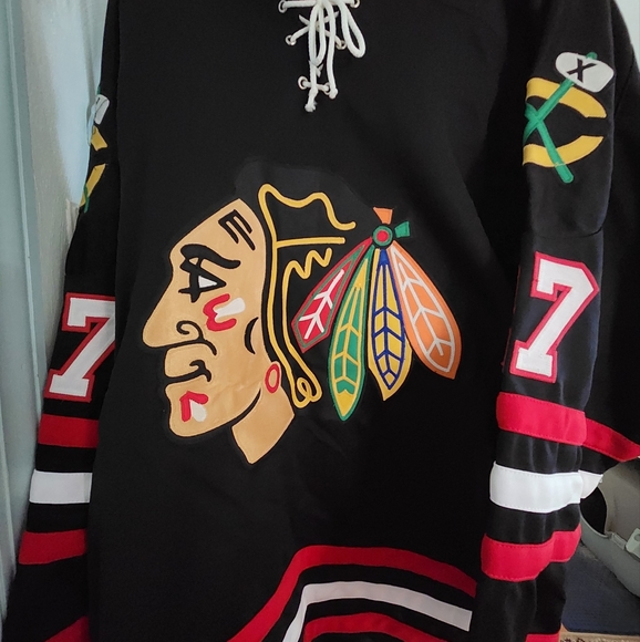 Jeremy Roenick Blackhawks Autographed Black Jersey XL - Picture 3 of 5